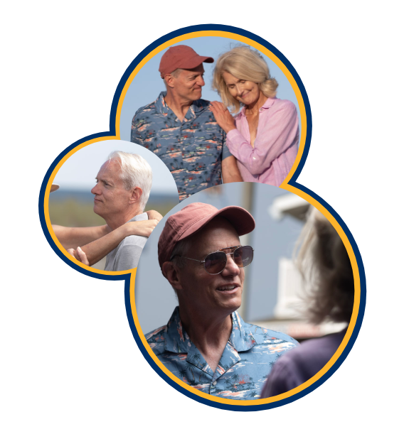 People aging with sun exposure